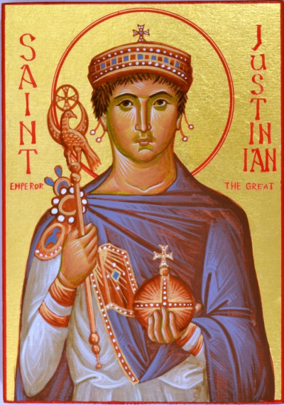 икона св. императора Юстиниана